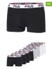 Fila 8er-Set Boxershorts in Schwarz/ Grau/ Weiß