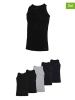 Fila 5er-Set Unterhemden in Schwarz/ Dunkelblau/ Grau