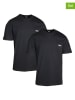 Fila 2er-Set: Shirts in Schwarz