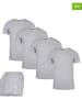 Fila 4er-Set Shirts in Grau