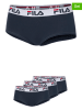 Fila 3er-Set Pantys in Dunkelblau/ Weiß