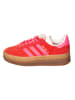 adidas Skórzane sneakersy "Gazelle Bold" w kolorze czerwonym