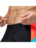 Speedo Badehose ''Aquashorts'' in Schwarz/ Orange/ Hellblau