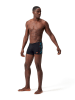 Speedo Badehose "Eco+ H-Boom" in Schwarz/ Hellblau/ Orange
