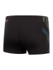 Speedo Badehose "Eco+ Tech" in Schwarz/ Orange/ Hellblau