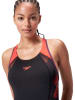Speedo Badeanzug ''Eco+'' in Schwarz/ Orange