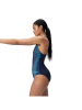 Speedo Badeanzug in Dunkelblau/ Blau