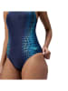 Speedo Badeanzug in Dunkelblau/ Blau