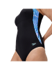 Speedo Shaping-Badeanzug "Lunalustre" in Schwarz/ Blau