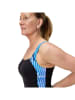 Speedo Shaping-Badeanzug "Lunalustre" in Schwarz/ Blau