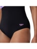 Speedo Shape-badpak "Eclipse" zwart/paars