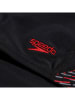 Speedo Badehose "Eco Plastisol" in Schwarz/ Rot/ Grau