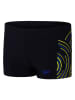 Speedo Badehose ''Aquashorts'' in Schwarz/ Gelb/ Blau
