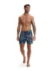 Speedo Badeshorts "Eco Dig" in Dunkelblau/ Hellblau/ Orange