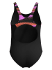 Speedo Badeanzug "H-Boom" in Schwarz/ Lila