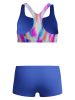 Speedo 2-częściowe bikini w kolorze niebieskim ze wzorem