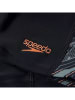 Speedo Badehose "Eco H-Boom" in Schwarz/ Orange/ Khaki