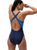 Speedo Badeanzug in Dunkelblau/ Blau