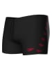 Speedo Badehose "Placement" in Schwarz/ Rot