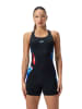 Speedo Badeanzug in Schwarz/ Blau