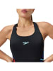 Speedo Badeanzug in Schwarz/ Blau