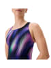 Speedo Badeanzug "Placement" in Lila/ Schwarz