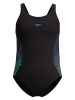 Speedo Badeanzug in Schwarz/ Dunkelblau