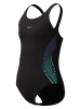 Speedo Badeanzug in Schwarz/ Dunkelblau