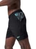 Speedo Badeshorts "Eco Xpress" in Schwarz/ Hellblau