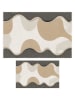 Mijolnir 2-delige set: badmatten beige/grijs/wit
