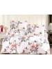 Mijolnir Komplet pościeli renforcé "Flower" w kolorze białym ze wzorem