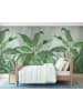 Wallity Wandsticker in Grau/ Grün - (L)100 x (B)100 cm