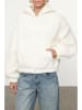 trendyol Sweatjacke in Creme