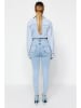 trendyol Dżinsy - Skinny fit - w kolorze błękitnym