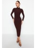 trendyol Sukienka w kolorze brązowym