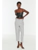 trendyol Spodnie w kolorze jasnoszarym