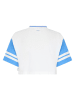 Retour Shirt "Drancy" wit/lichtblauw