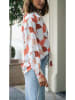 LA Angels Bluse in Weiß/ Rot/ Orange