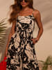 LA Angels Jumpsuit in Schwarz/ Creme