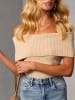 LA Angels Strickbluse in Beige
