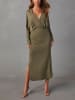 Milan Kiss Sukienka w kolorze khaki
