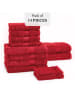 CXL by Christian Lacroix 14-delige handdoekenset rood