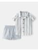 carter's 2-delige outfit grijs/wit