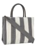 JOOP! Henkeltasche "Aurelia" in Grau/ Weiß - (B)28 x (H)23 x (T)12 cm