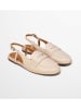 Marc O'Polo Shoes Leder-Slingmokassins in Beige