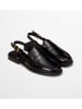 Marc O'Polo Shoes Leder-Slingmokassins in Schwarz