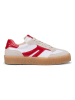 Marc O'Polo Shoes Skórzane sneakersy w kolorze biało-czerwonym