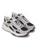 Marc O'Polo Shoes Leren sneakers donkerblauw/beige