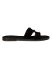 Marc O'Polo Shoes Leder-Pantoletten in Schwarz