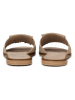 Marc O'Polo Shoes Leder-Pantoletten in Beige